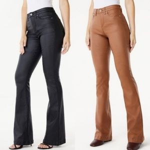 Sofía Jeans Melisa High Rise Flare Brown & Black Pants By Sofia Vergara